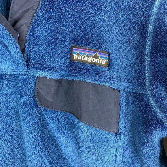 Patagonia Re-Tool Pullover Womens Blue Long Sleeve Snap-T Fleece Sweater Size XS - Picture 4 of 4